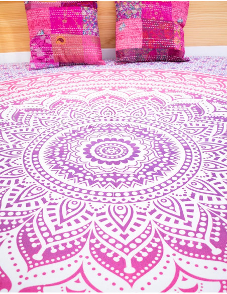 Runde Mandala-Baumwollsteppdecke