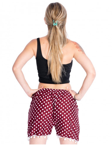 Polka Dot und Bommel Shorts