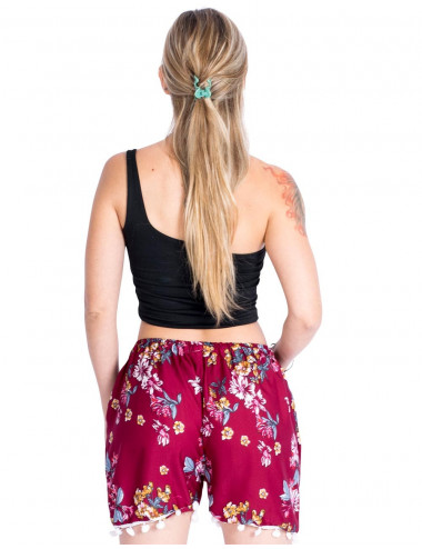 pantalon-flores-con-pompones-mujer 2