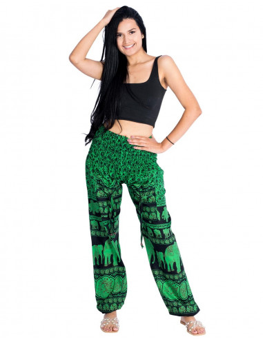 pantalon-bombacho-verde-mujer-verano