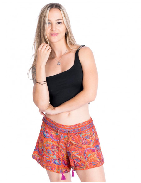 Short en soie