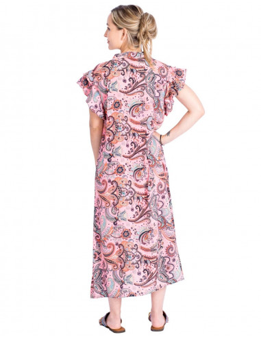 Robe chemise en soie