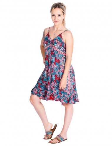 Robe fraîche multicolore