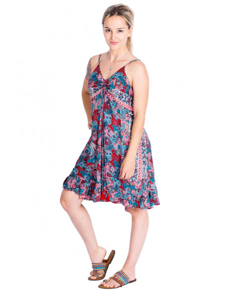 Robe fraîche multicolore