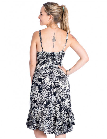 Dress with bow under the chest
