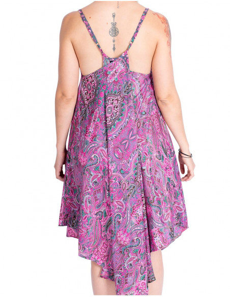 Vestido de Seda Desigual