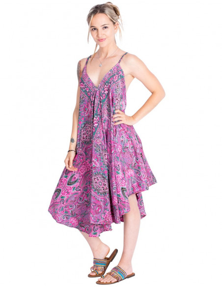 Vestido de Seda Desigual