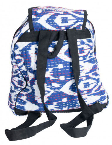 mochila azul e branca