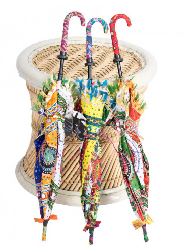 Parasol Multicolored Ethnic Drawings