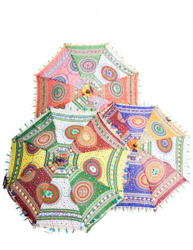 Parasol Multicolore Dessins Ethniques