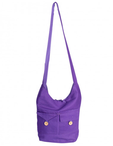 Sac à bandoulière aux couleurs unies