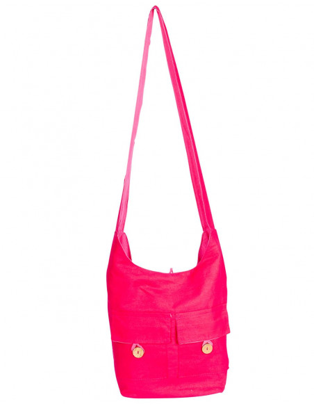 Sac à bandoulière aux couleurs unies