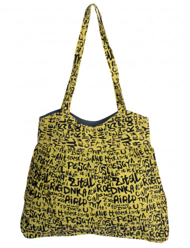 Tasche mit Buchstabendruck