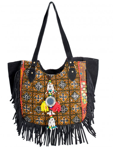 Borsa Boho con frange