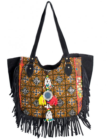 Borsa Boho con frange