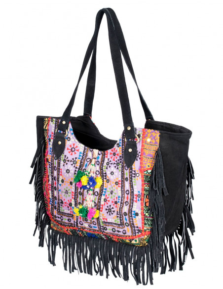 Borsa Boho con frange