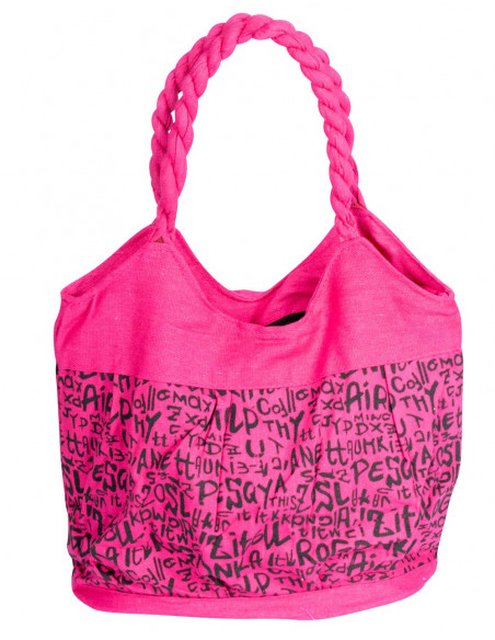 Borsa rosa con lettere