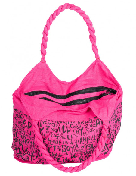Pink Bag with Letters