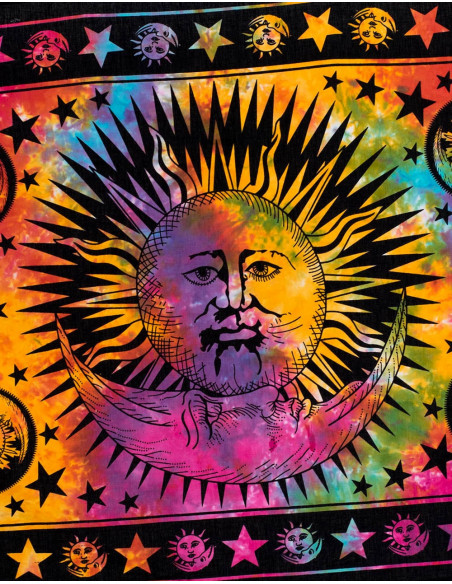 Tapeçaria Batik Sol e Lua