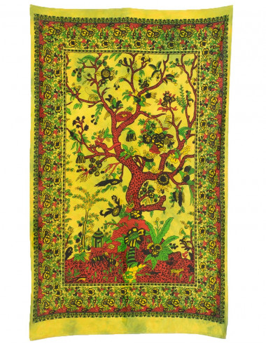 tapiz-algodon-arbol-amarillo-verde