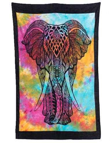 Colorful Elephant Tapestry