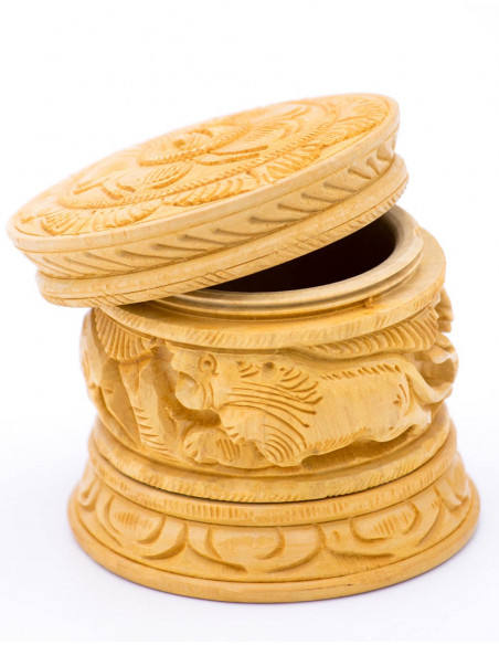 Carved Wood Boxes