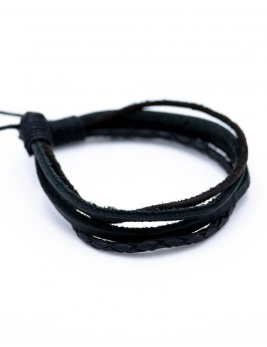 Bracciale Multiplo in Pelle... 2