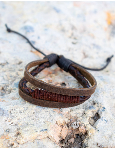 Bracelet Triple Simil Cuir