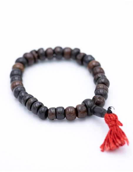 Bracciale in osso marrone Mala