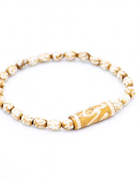Bracelet en os fin unisexe
