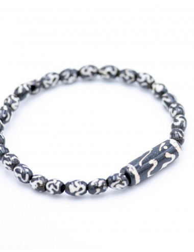 Bracelet en os fin unisexe