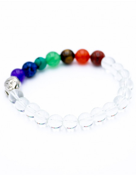 Bracciale con pietre di quarzo cristallo