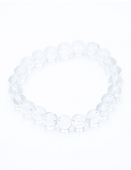 Bracelet en cristal de quartz avec pierre élastique