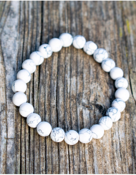 Howlite Mineral Stone Bracelet