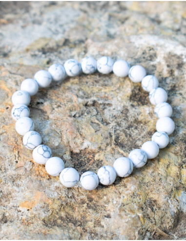 Howlith-Mineral-Stein-Armband