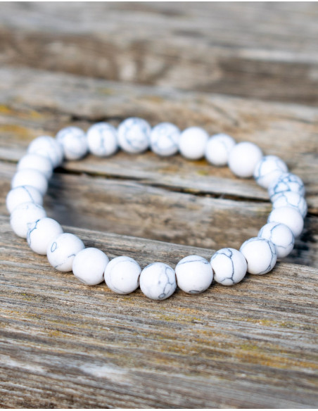 Howlite Mineral Stone Bracelet