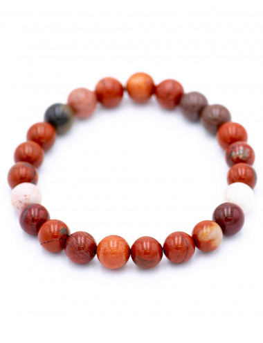Pulseira Jasper Vermelho 8 mm. 2