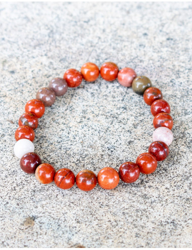 Red Jasper Bracelet 8 mm.