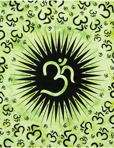 Om Simbolo Coperta Verde