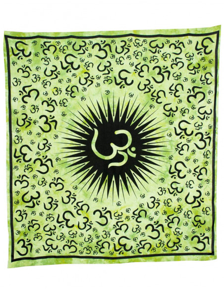 Om Symbol Green Blanket