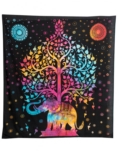 Éléphant et arbre Tenture murale
