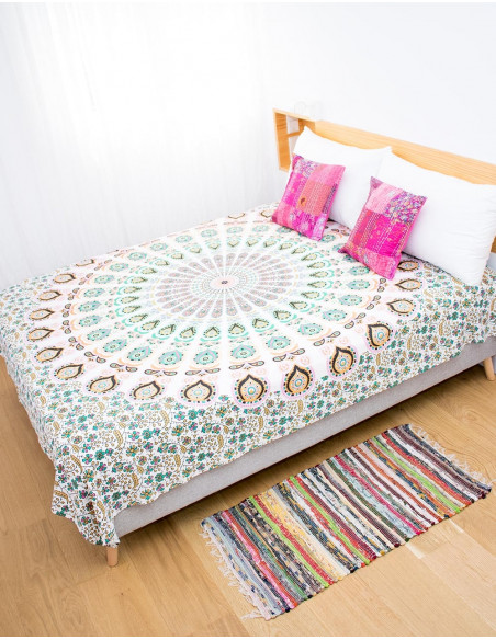 Multicolored Mandala Quilt