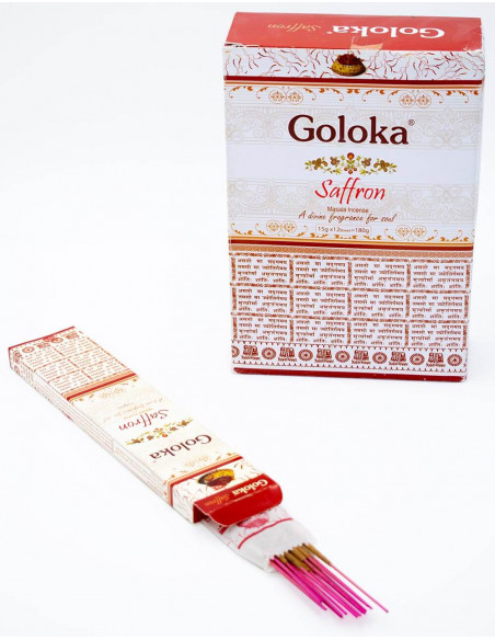 Goloka Saffron Incense Sticks