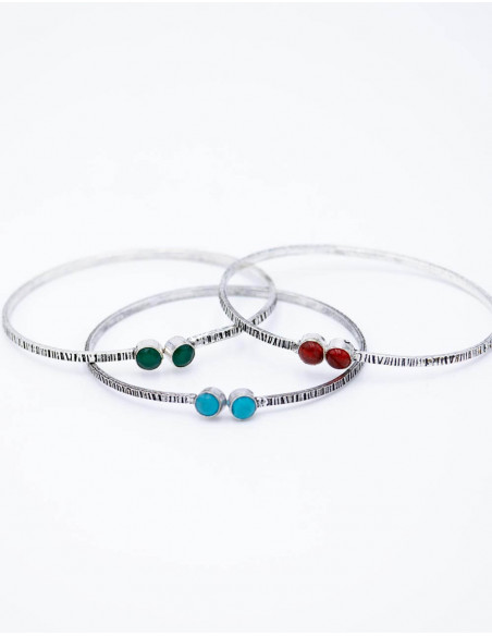 Two Stones Slim Bracelet