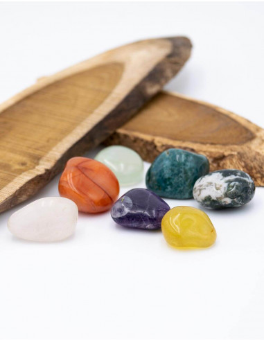 Bolsa com 7 Pedras Minerais