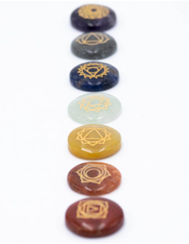 Bolsa com 7 Chakras Stones
