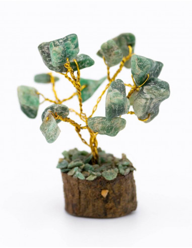 Petit arbre en pierre de jade vert