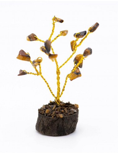 Energiebaum Tigerauge Stein
