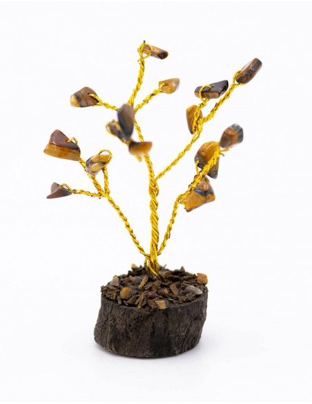 Pierre d'oeil de tigre d'arbre d'énergie