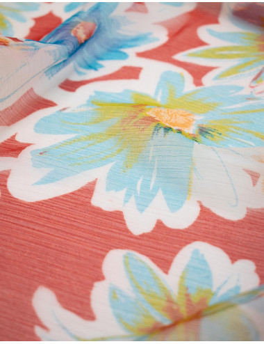 Flowers Translucent Scarf